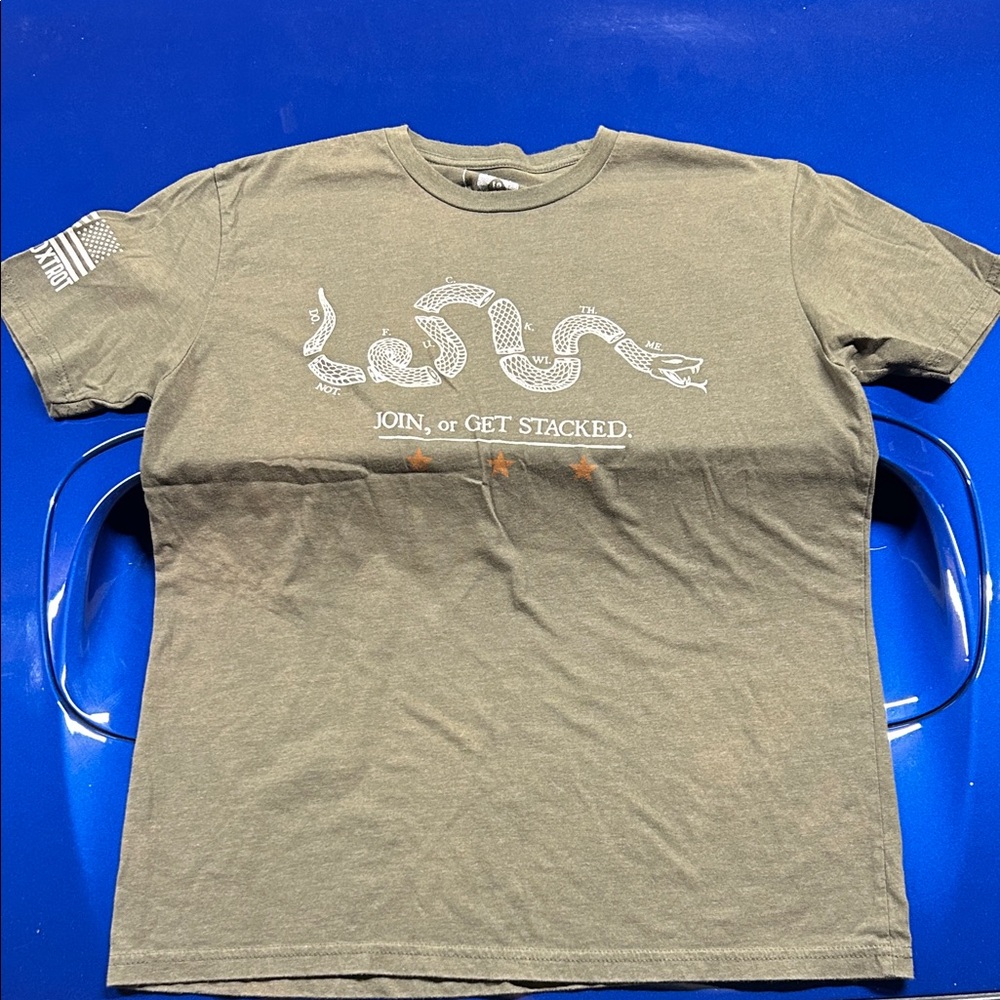 Join or Get Stacked Olive Graphic Tee